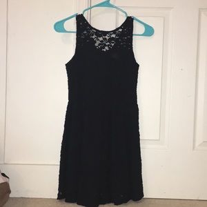 Black lace dress